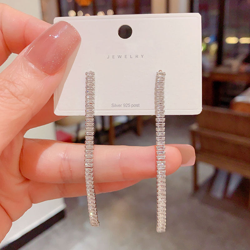 チェーンピアス K18 ピアス ロングアメリカンピアス アクセサリー銀014