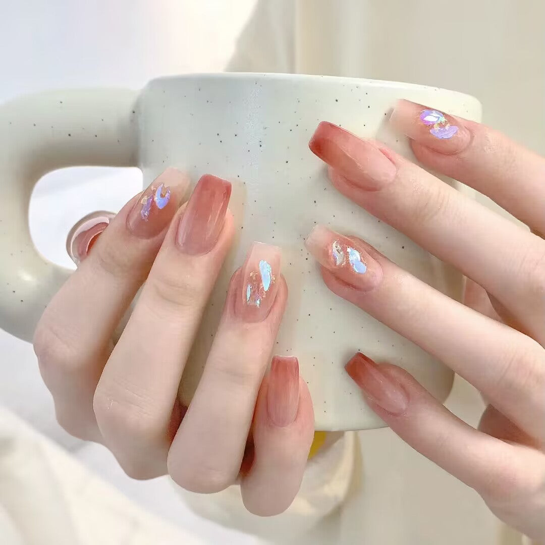 ネイルチップ ミディアム オーバル 人気 3d マグネット デザイン ファッション302