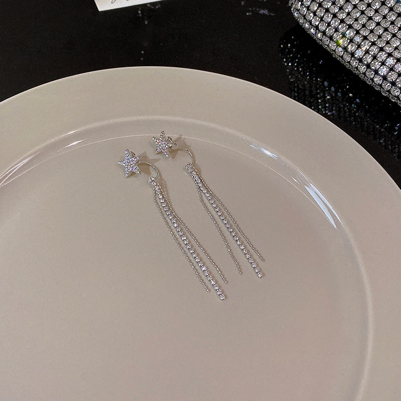 チェーンピアス K18 ピアス ロングアメリカンピアス アクセサリー391