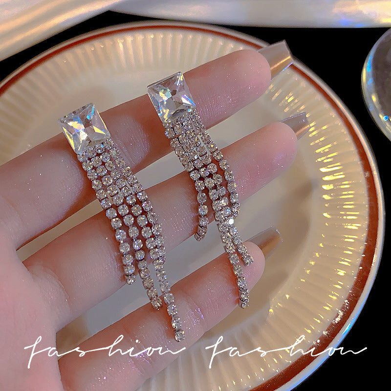 チェーンピアス K18 ピアス ロングアメリカンピアス アクセサリー609銀