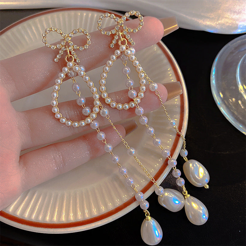 チェーンピアス K18 ピアス ロングアメリカンピアス アクセサリー621金