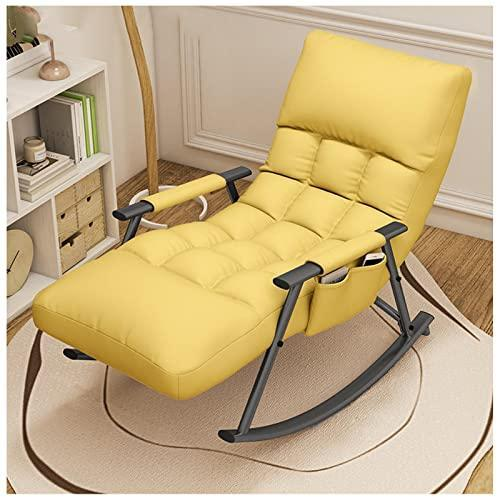 シングルソファー レジャー椅子 ロッキングチェア 角度調節 読書椅子 大人用 快適 リクライニングチェア 頑丈 ソファ 一人 椅子 肘掛け チェア 揺り椅子