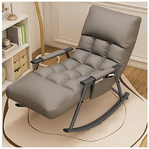 シングルソファー レジャー椅子 ロッキングチェア 角度調節 読書椅子 大人用 快適 リクライニングチェア 頑丈 ソファ 一人 椅子 肘掛け チェア 揺り椅子